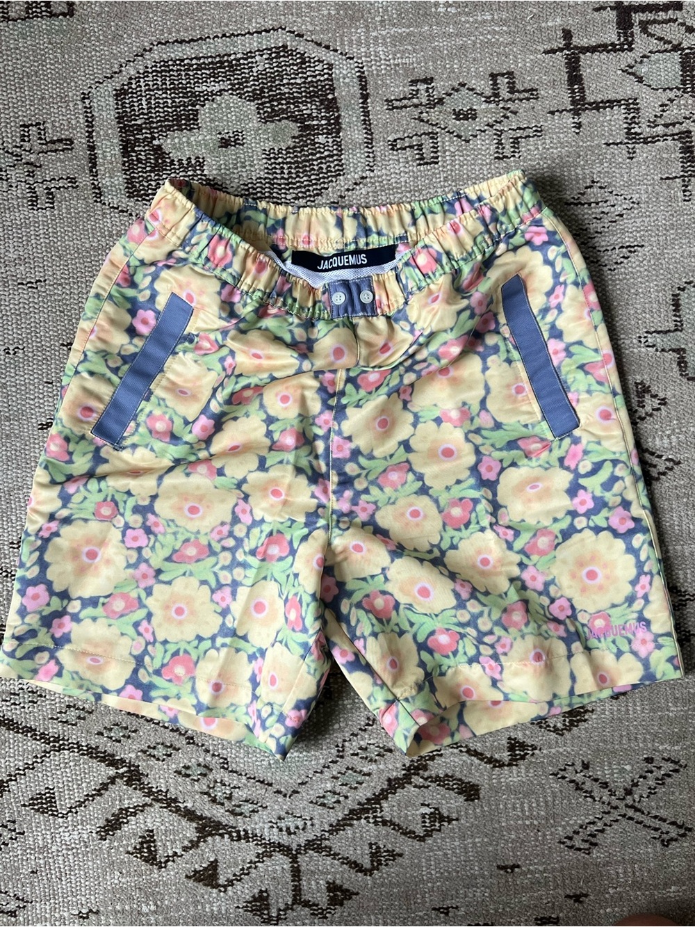 Jacquemus Le Maillot Peinture Daisy Swim Shorts - Small